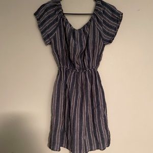 Off-the-Shoulder Summer Denim Dress